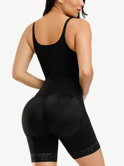 Zip n Sculpt Scoop Open Bust Mid Thigh Faja