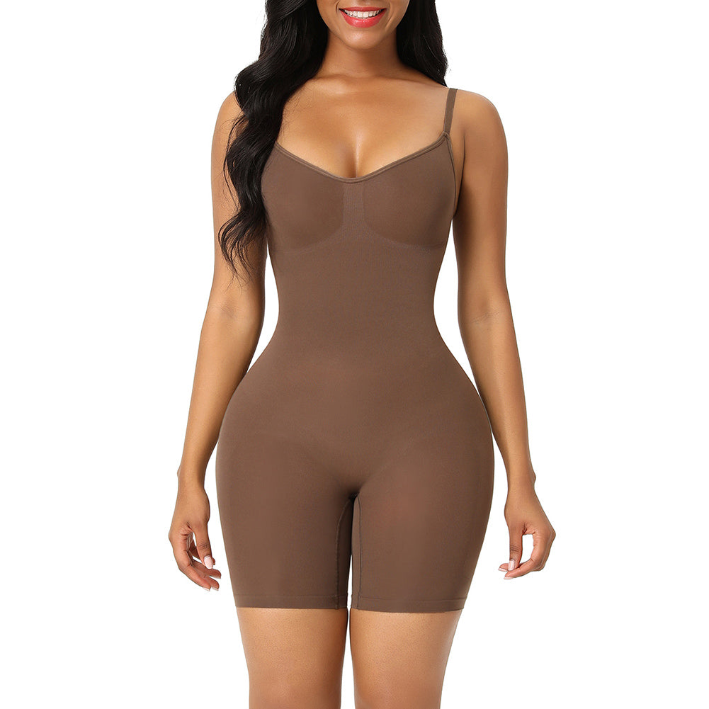 Seamless Shape Mid Thigh Bodysuit