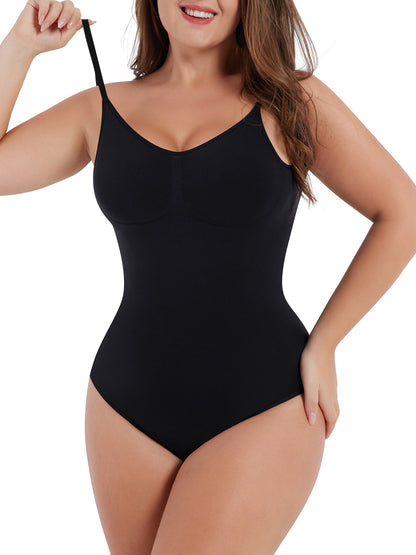 Seamless Shape Open Back Thong Bodysuit